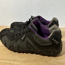 Terra Spider Safety Shoes Women's Size 10 Black/Gray & Purple Composite Toe