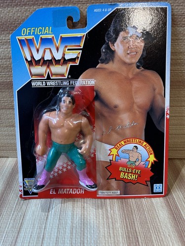 WWF Hasbro El Matador Tito Santana Carded Wrestlin...