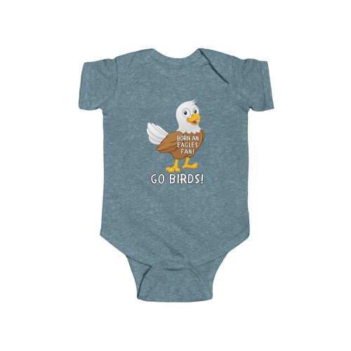 Eagles Infant Bodysuit Football Baby Shower Gift Toddler Gift - Picture 9 of 13