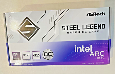 グラフィックボード・グラボ・ビデオカード ASRocK STEEL LEGEND IntelArc B580 12GB Amazon.com: ASRock Intel ARC B580 Steel Legend 12GB OC 2800