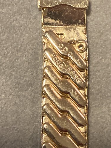 Vintage CDC NOS Ladies Gold Expansion Watchband 12mm-1/2 Inch Watch Band NEW - Picture 8 of 9