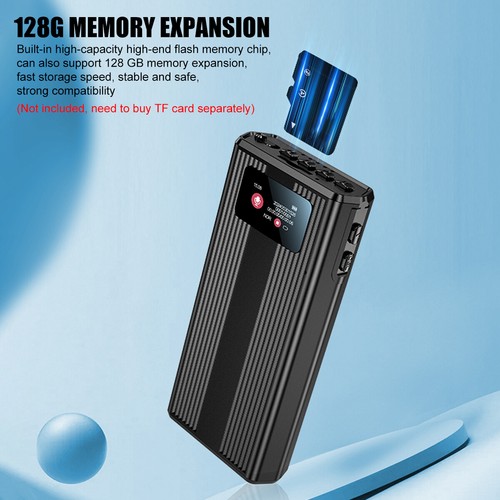 500Hrs Mini Spy Voice Activated Recorder Digital Audio Magnetic 32GB MP3 Player - Picture 13 of 20