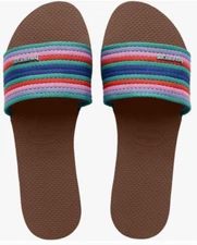 Havaianas Women's You Malta Mix Sandals - Rust  Multicolor Rainbow US 9/10