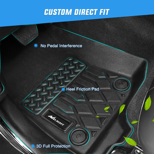 TPE Floor Mats for Honda CRV (CR-V) 2017 2018 2019 2020 2021 2022,All Weather Cu - Picture 2 of 7