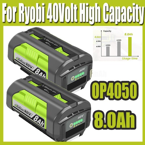 For Ryobi 40Volt OP4050 Battery OP40602 8.0Ah High Capacity Lithium Battery new - Picture 2 of 20