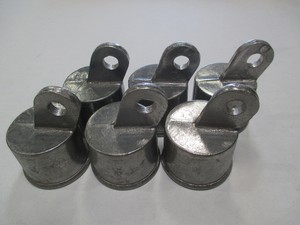 BLACK 1 5//8/" I.D Galvanized Top Rail Sleeve for Chain Link Fence 6 PACK