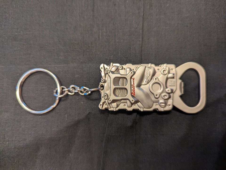 Edelbrock Racing Performer EPS Colector de admisión Llavero Abridor de botellas Promo Difícil de encontrar Foto 4 de 4