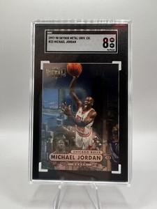 1997-98 Skybox Metal Universe #23 Michael Jordan Graded 8