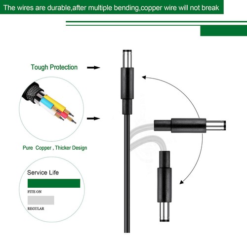 Cargador de cable adaptador de corriente alterna/CC UL 5 pies 12 V para red eléctrica Yamaha PA130 MM PA-130 MM - Imagen 6 de 6