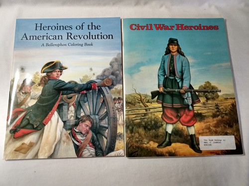 American Civil War Revolution Women Military History Coloring Books Activity Lot - Picture 3 of 17