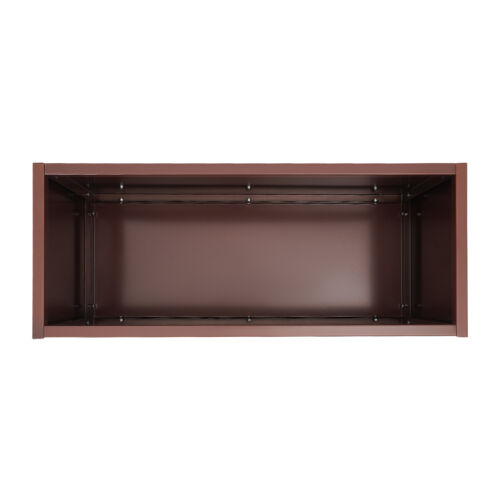38*15*15in Outdoor Modern Planter Floor Standing Rectangular Planter Box Brown - Picture 4 of 24