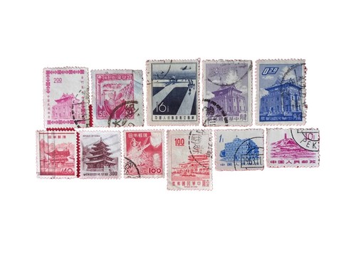 Japan Used Collection of 337 Different Stamps on 7 Stock Pages
