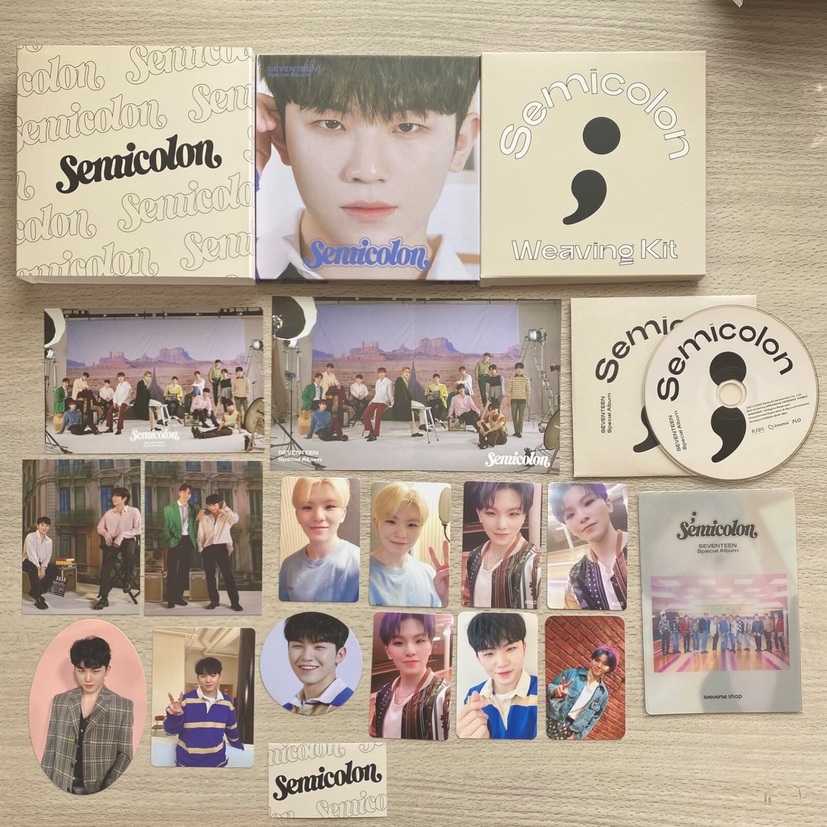 SEVENTEEN special album Semicolon woozi set + photo card + mini