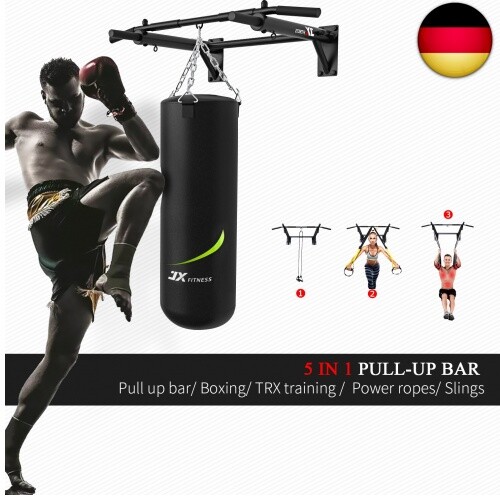 Klimmzugstangen Klimmzugstange Wandmontage Heimturnhalle Pull Up Bar, 3 Ösen - Bild 2 von 7