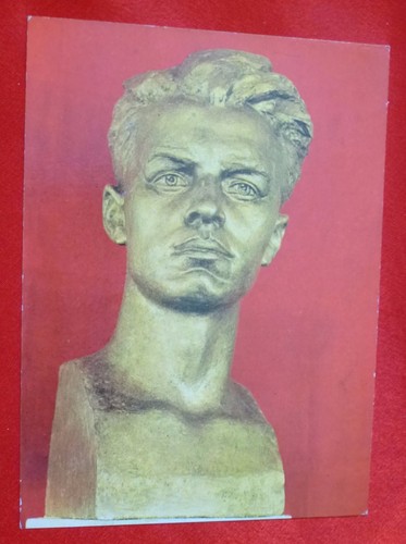 set of 6 SOVIET UNION old VINTAGE ART PRINT RETRO postcards USSR HEROES. 1971 - Picture 5 of 7
