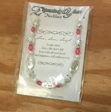 Expressively Yours BLESSING NECKLACE  LIVE LAUGH LOVE Toggle Clasp FREE SHIPPING