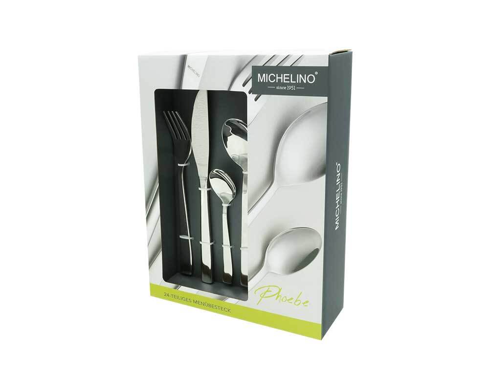 Набор столовых приборов 24шт на 6 персон из нержавеющей стали для многоцелевого дома 9290₽