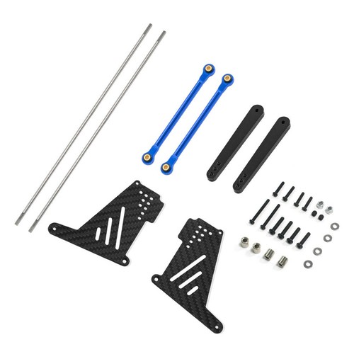 CARBON FIBER PLATE REAR SWAY BAR LINKS LOS234006 FOR LOSI 1/10 RC BAJA REY 2.0 - Picture 6 of 12