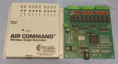 Action Target Air Command Wireless Target Controller DTMF1E.PCB Board w/ Cover