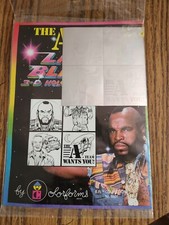 1983 Mr. T  The A-Team Lazer Blazers 3-D Holographic Stickers Colorforms MIP