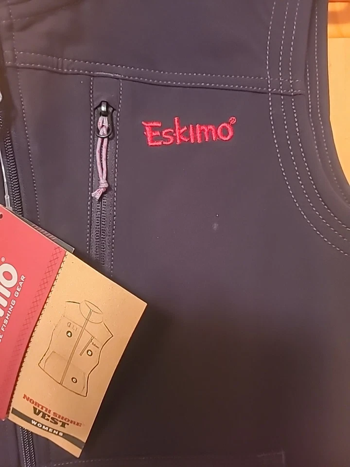 New With TAGS Ladies ESKIMO ICE FISHING North Shore BLACK ICE Vest Sz Medium - Image 3 of 4