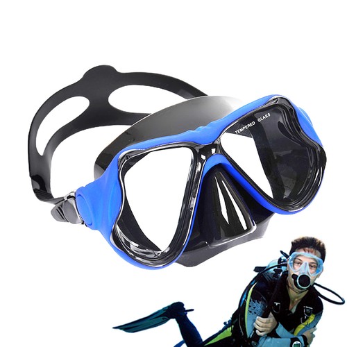Swimming Goggles With Nose Cover For Adults Anti Fog Diving Googles Swim Glasses - Picture 3 of 6