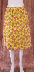 THE-LILLY-by-Lilly-Pulitzer-Vintage-Lined-Floral-Multi-color-Sz-16-Skirt