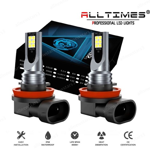 For Ford Fusion 2006-2016 2Pcs 6000K White LED Fog Light Bulbs High Power Lamps - Picture 6 of 12