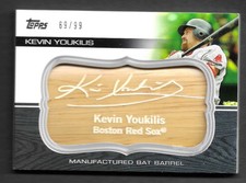 Kevin Youkilis 2010 Topps Update Series Manufactured Bat Barrel #MBB-8 69/99