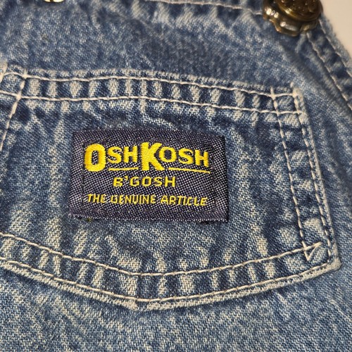 Vintage Oshkosh Overalls 24 Months Shorts Shortalls Vestbak Denim Toddler USA - Picture 2 of 12
