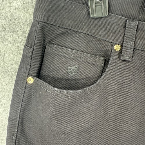 Rocawear Pantalone Uomo 40x32 Nero Vestibilità Conica Moto Biker Zip Streetwear Nuovo - Foto 6 di 17