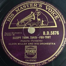 SCHELLACK Glenn Miller And His Orchestra Juke Box Saturday Night / Sleepy Town