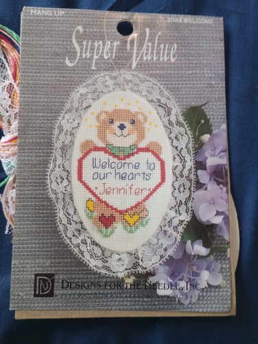 Welcome Baby, Hanging, Cross Stitch Kit - Picture 5 of 5