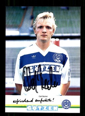 Olaf Becker Autogrammkarte MSV Duisburg 1992-93 Original Signiert