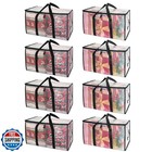 BALEINE 8-Pack Oversized Moving Bags with Reinforced Handles, Hea