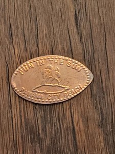 RARE Fun in the Sun Panama City Beach Florida Elongated Pressed Penny LOT B1P4.A