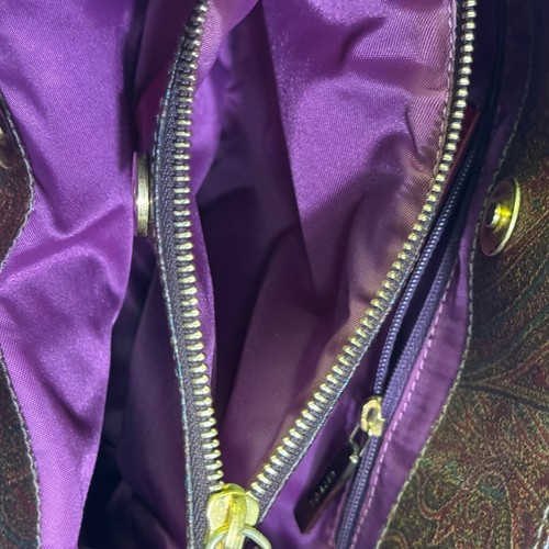 ETRO tote with multi colored handles EUC - Picture 12 of 12