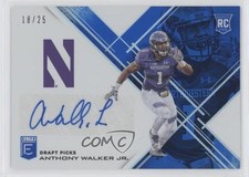 2017 Elite Draft Picks Aspirations Blue /25 Anthony Walker Jr Rookie Auto RC