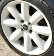 2014 Cooper Oe Wheel 17x7 8 Spoke White Exposed Lug Nuts Conv Mini 2014 Cooper Oe Wheel 17x7 8 Spoke White Exposed Lug Nuts Conv Mini