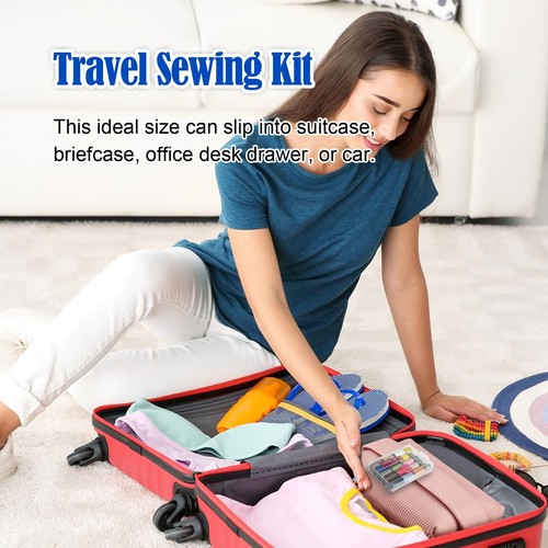 Mini Sewing Kit Portable Sewing Kit Portable Travel Sewing Box Kit for Adults... - Picture 7 of 8