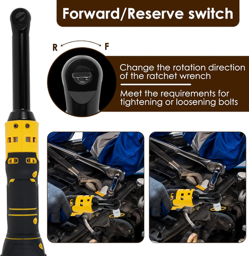 Akku Elektro Ratschenschlüssel Set, 3/8" 20V regelbarer Ratschenschlüssel mit - Bild 3 von 7