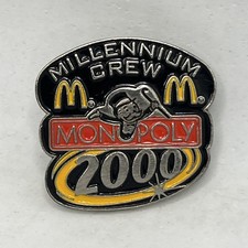 McDonald’s Monopoly Game Millennial 2000 Employee Crew Enamel Lapel Hat Pin