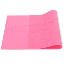 Hariendny Fondant Woodgrain Impression Mat Silicone Lace Large, Pink