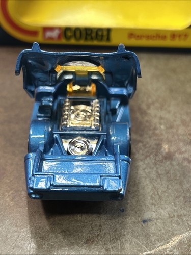 1:43 Corgi 385 Porsche 917 1973 Whizz wheels Clean Mint With Box - Picture 11 of 11