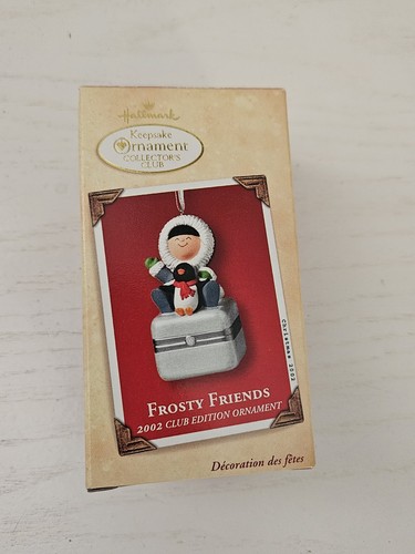 Hallmark 2002 Frosty Friends, Club Edition Sammlerstück Klappbox Ornament - Neu