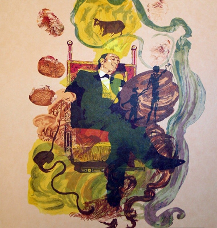 SALVADOR DALI - DREAMS Numbered Limited Edition Lithograph - Lg Framed & Signed 