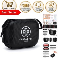 Mini 150-Piece First Aid Kit in Durable Waterproof Case - Perfect for Adventures