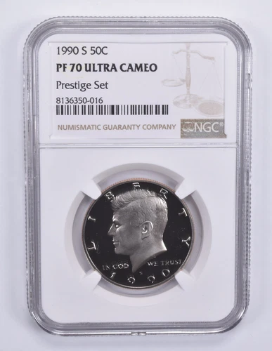 1990-S Kennedy Half Dollar Prestige Set PF70 UCAM NGC Brown Label *7103