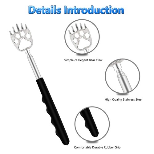 6 Pack Telescoping Back Scratcher - Bear Claw Back Scratchers - Portable Exte... - Picture 3 of 7