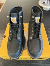 Womens Carhartt 6" Moc-Toe Wedge Boot - Black Size 9 Blemish